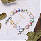Colorful Style Ceramics Beads Holy Gail One Decade Bracelet