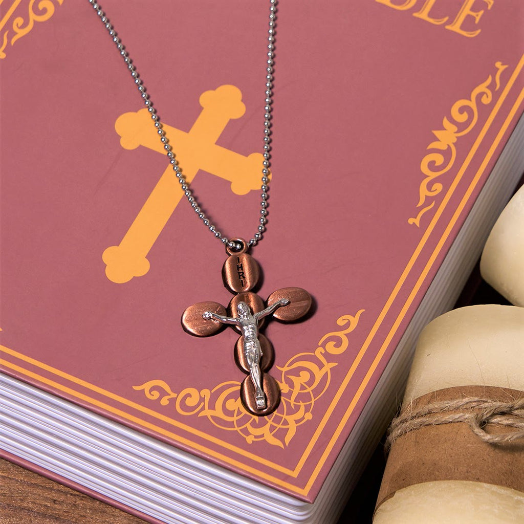 Simple Style Crucifx Protective Religion Amulet Pendant Necklace