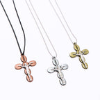 Simple Style Crucifx Protective Religion Amulet Pendant Necklace