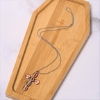 Simple Style Crucifx Protective Religion Amulet Pendant Necklace