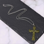 Classic Style Trinity Cross Father & Son & Holy Spirit Pendant Necklace