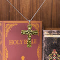 Classic Style Trinity Cross Father & Son & Holy Spirit Pendant Necklace