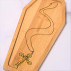 Classic Style Multicolor Craft Alloy Crucifix Faith Pendant Necklace