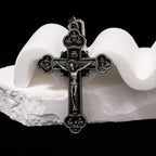 Classic Style Multicolor Craft Alloy Crucifix Faith Pendant Necklace