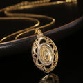 Modern Style Our Lady of Guadalupe Oval Sacred Faith Necklace