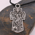 St. Michael the Archangel Protect Us Medal Titanium Pendant Necklace
