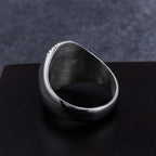Retro Style Simple Crucifix Protection & Strength Titanium Ring