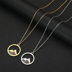 Modern Style Mountain Mustard Seed Faith Pendant Necklace