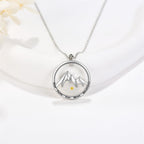 Modern Style Mustard Seed Mountain Faith Pendant Necklace