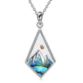 Modern Style Mustard Seed Faith Moves Mountain Pendant Necklace