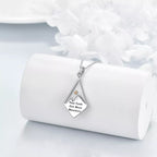 Modern Style Mustard Seed Faith Moves Mountain Pendant Necklace
