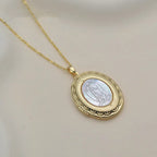 Classic Style Our Lady of Guadalupe Locket Pendant Necklace
