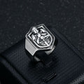 Classic Style Crusades Shield Sacred Protection Ring