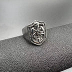 Classic Style Crusades Shield Sacred Protection Ring