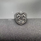 Classic Style Crusades Shield Sacred Protection Ring