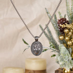 Vintage Style Sacred Heart Divine Emblem Pendant Necklace
