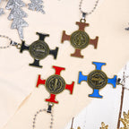 Classic Style Saint Benedict Cross Protection Pendant Necklace