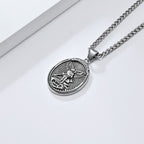 Classic Style Saint Michael Archangel Ephesians 6:10 Pendant Necklace