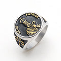 Classic Style Saint Patrick Stainless Steel Ring