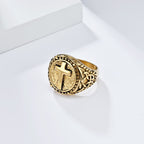 Minimalist Style Cross Divine Faith Heavy Duty Ring