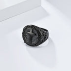 Minimalist Style Cross Divine Faith Heavy Duty Ring