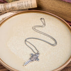 Retro Style Jesus Icon Cross Faith Blessed Crucifix Pendant Necklace