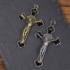 Multicolor Retro Style Classical Crucifix Faith Protection Pendant Necklace