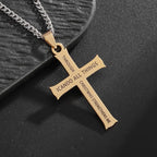 Minimalist Style "I CAN DO ALL THINGS" Icon Cross Faith Pendant Necklace