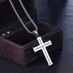 Minimalist Style "I CAN DO ALL THINGS" Icon Cross Faith Pendant Necklace