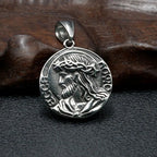 Classic Style Jesus & Mary Double-sides Icon Faith Pendant Necklace