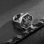 Exclusive Crafted Archangel St. Michael Ring - Expression of Daily Faith