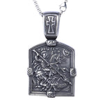 St. George Slaying the Dragon Necklace - A Symbol of Courage and Divine Protection