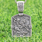 St. George Slaying the Dragon Necklace - A Symbol of Courage and Divine Protection