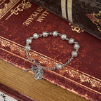 Miraculous Medal & Crucifix Adjustable Simple Casual Bracelet