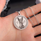 Archangel St. Michael Medallion Necklace - Connect with Celestial Guardians