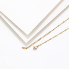 Elegant Gold-Tone Miraculous Medal&Simple Cross Pendant Necklace