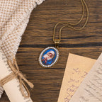 Our Lady Pray For Us - Holy Mary in Prayer Necklace A Profound Symbol of Devotion