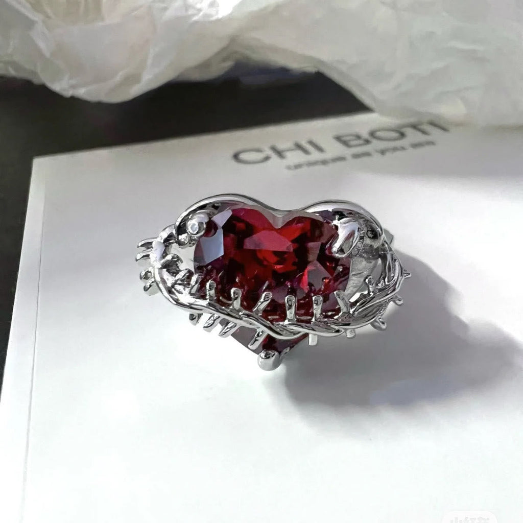 Divine Love & Thorns Ring: An Elegant Emblem of Spiritual Devotion