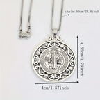 St. Benedict Medal Exquisite Crafted Necklace: A Symbol of Faith & Protection