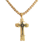 3 Color Faith and Courage Cross Necklace: Embrace the Power of Belief
