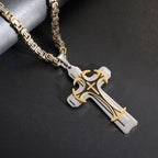 3 Color Faith and Courage Cross Necklace: Embrace the Power of Belief