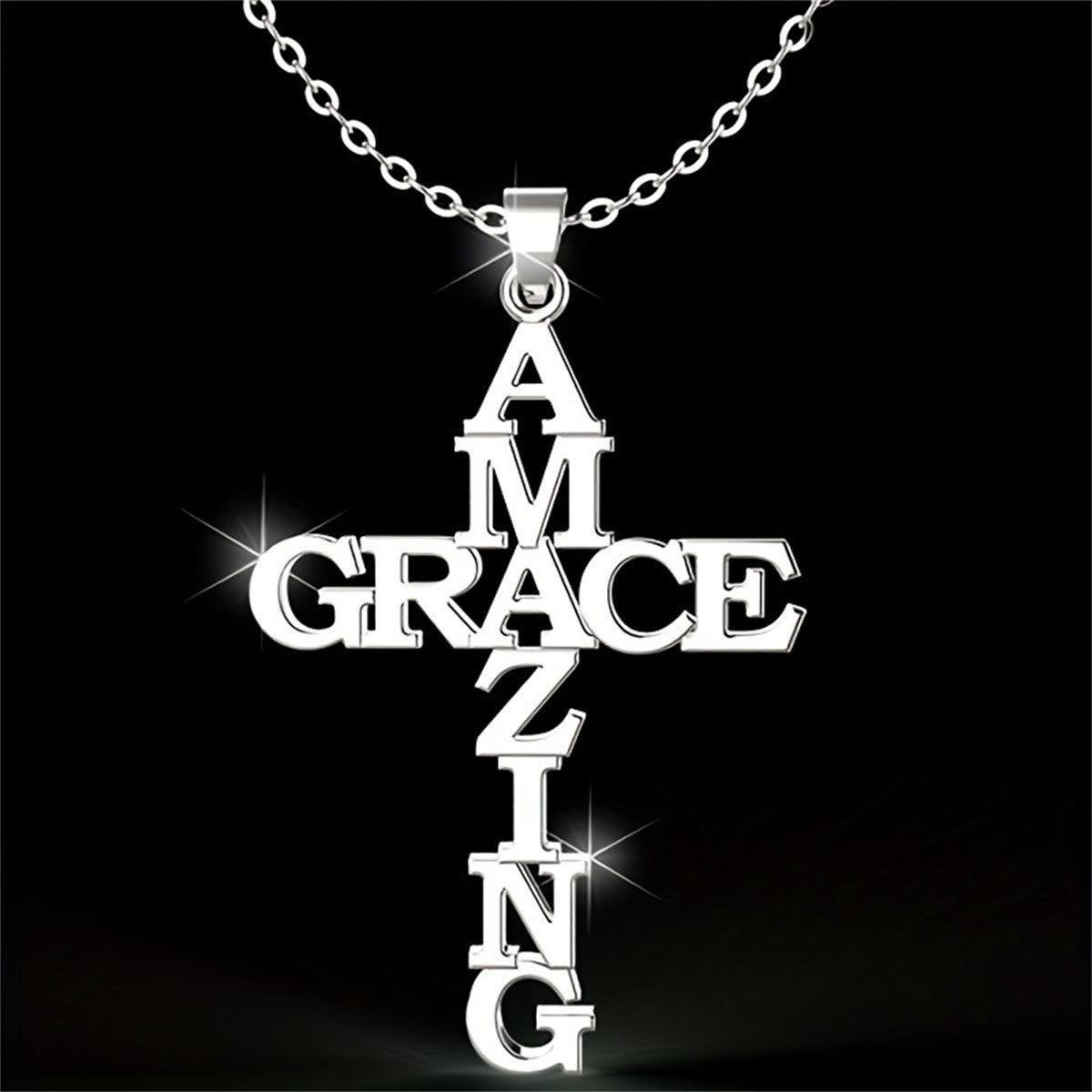 AMAZING GRACE Cross Necklace: A Testament of Divine Love