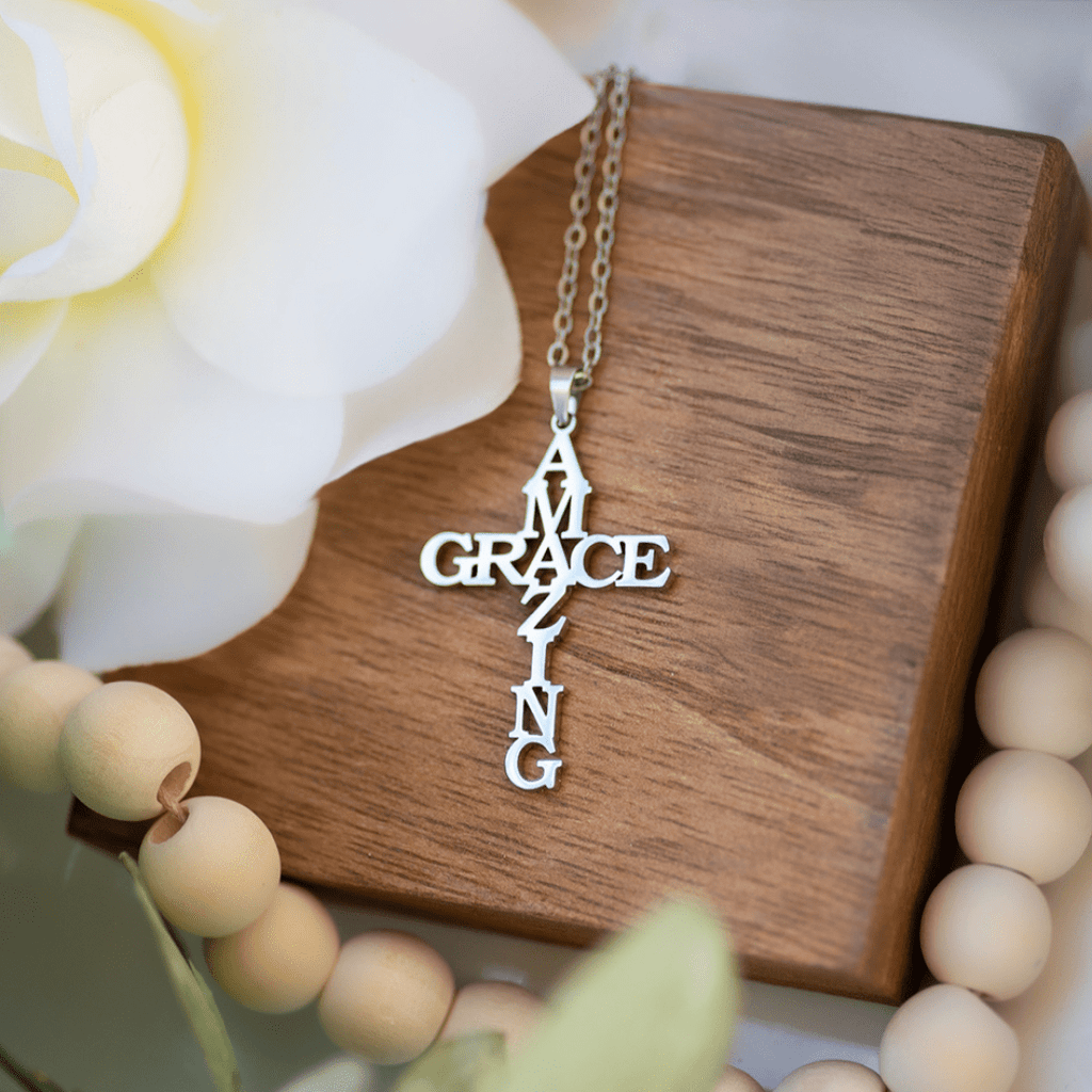 AMAZING GRACE Cross Necklace: A Testament of Divine Love