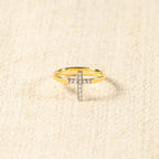 925 Silver Cross & "Trust God" Ring: Symbols of Hope