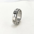Minimalist Cross Ring: The Interweaving of Faith and Fashion