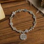 St. Benedict Crucifix Rose Bracelet: Timeless Christian Accessory for Daily Faith Expression
