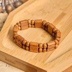 3colors Cross Wooden Bracelet: Symbol of Devotion and Beauty