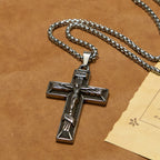 Retro Classic Style Crucifix Pendant Necklace: A Faithful Emblem