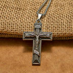 Retro Classic Style Crucifix Pendant Necklace: A Faithful Emblem