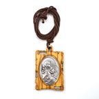 Olive Wood & Metal Virgin Mary Pendant Necklace: A Timeless Devotional Keepsake